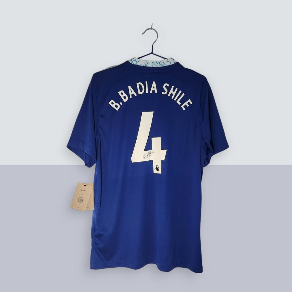 Benoit Badiashile Chelsea FC signed shirt